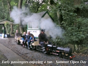 Early Passenger enjoying a run - Summer Open day.